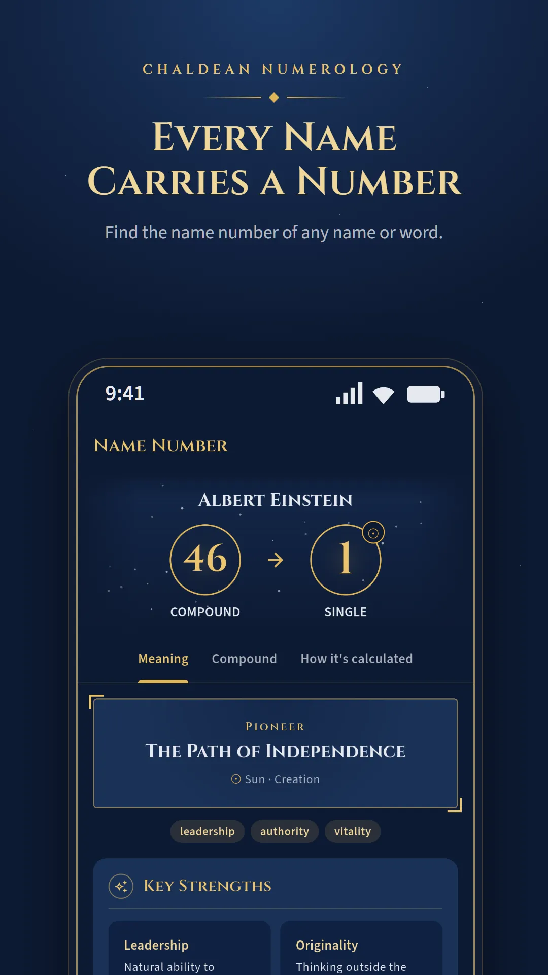 Chaldean Numerology Calculator app screenshot